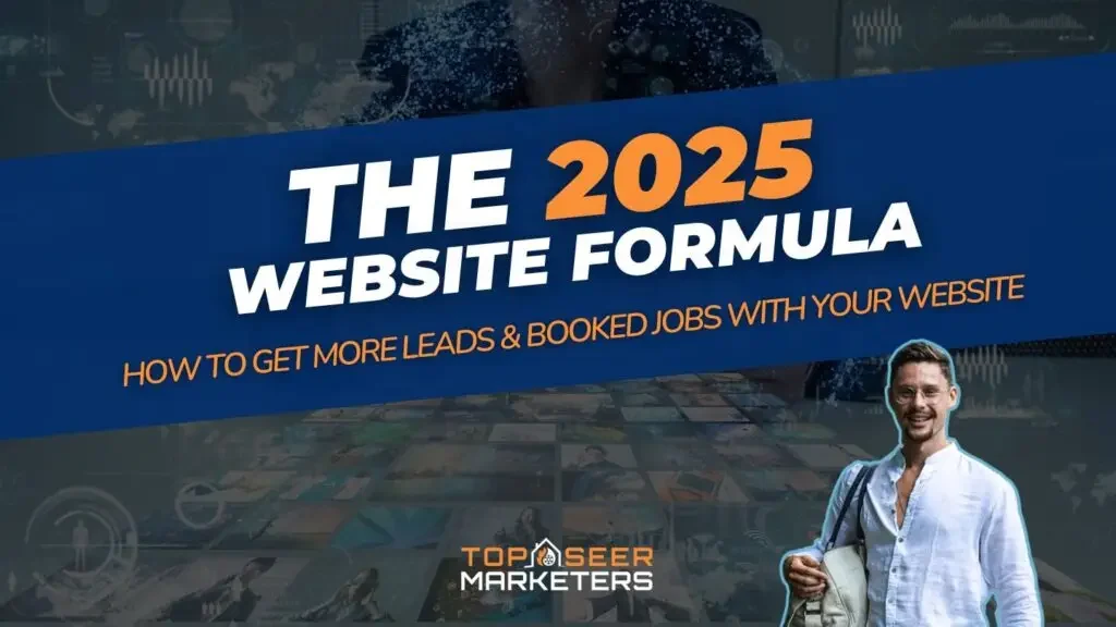 Cover: The 2025 Website Formula, how to get more leads and booked jobs with your website