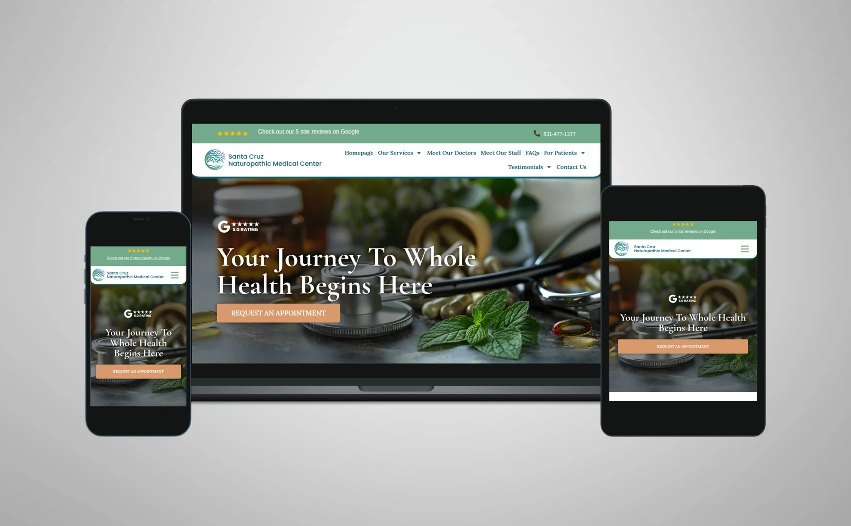 The Santa Cruz Naturopathic Medical Center website
