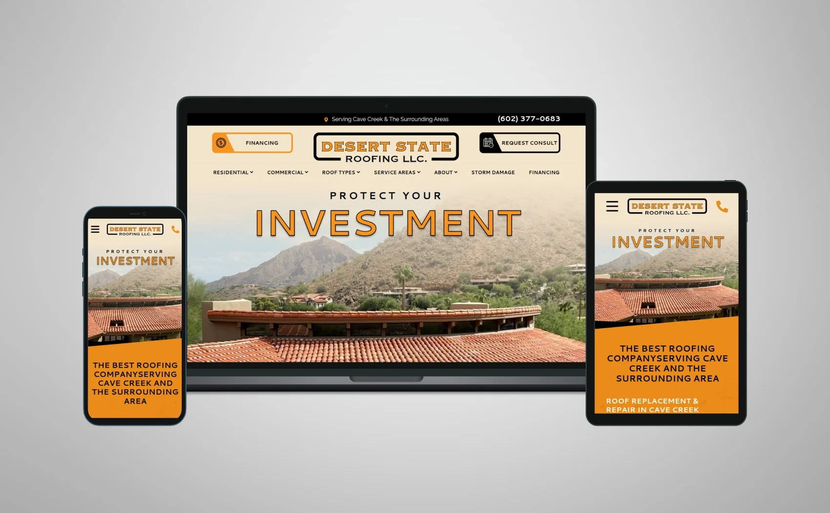 The Desert State Roofing LLC website