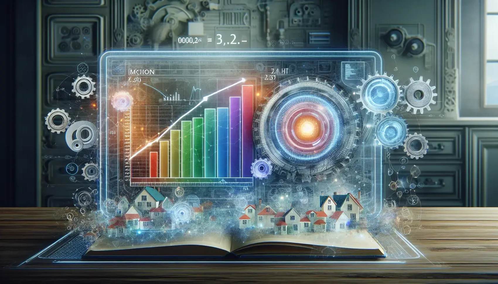 A colorful illustration representing the analysis of local SEO performance.