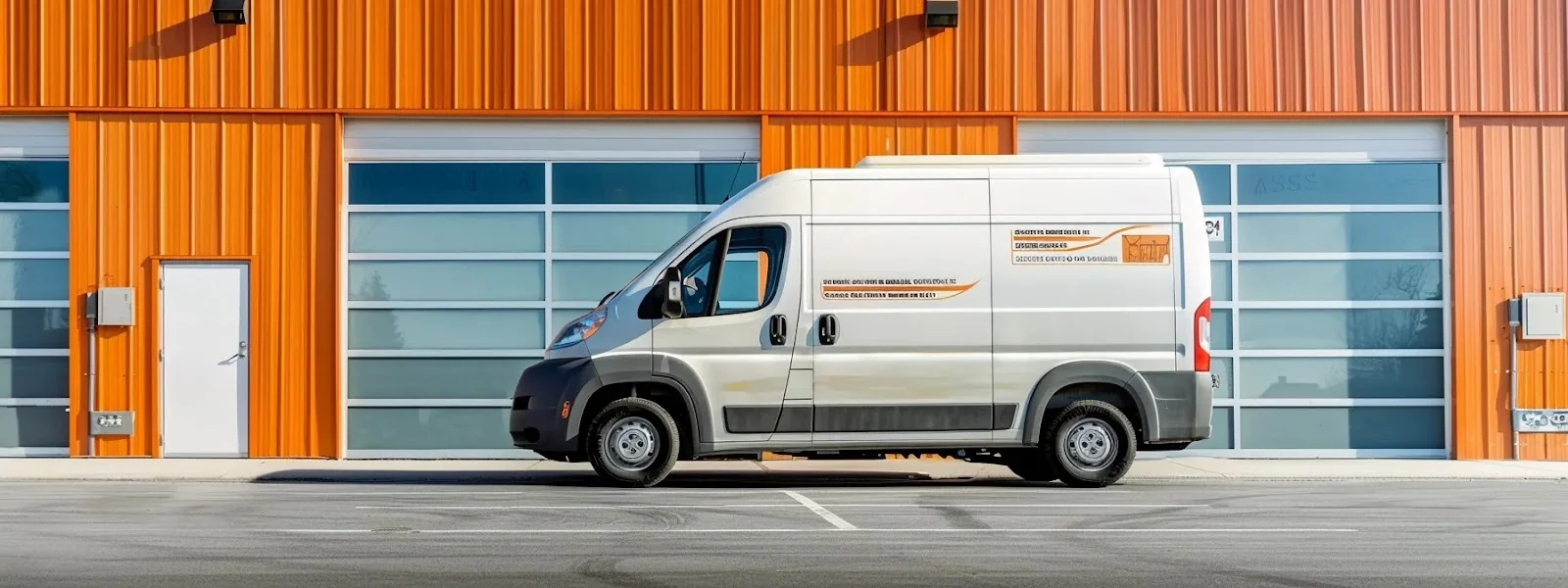 a modern hvac service provider van parked in front of a row of vibrant local directories displaying consistent business name, address, and phone number details.